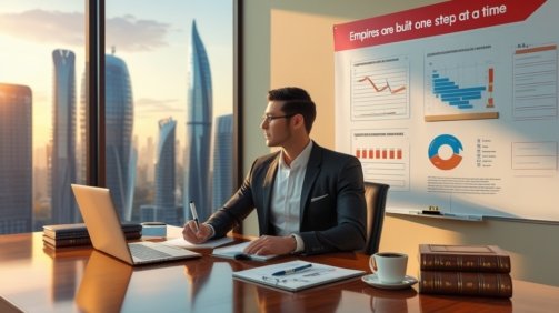 Leonardo_Phoenix_10_A_sleek_modern_entrepreneur_sitting_at_a_p_0